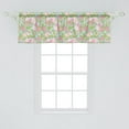 thumbnail image 1 of Ambesonne Floral Window Valance, Spring Flourish Blooms Rose Buds Botanical Beauty Branches Image, Curtain Valance for Kitchen Bedroom Decor with Rod Pocket, 54" X 18", Pistachio Green Lilac, 1 of 3