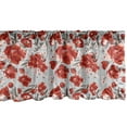 thumbnail image 1 of Ambesonne Floral Window Valance, Spring Petal Foliage, 54" X 12", Pale Grey Orange Taupe, 1 of 5