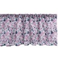 thumbnail image 1 of Ambesonne Floral Window Valance, Spring Themed Pattern with Doodle Flowers, Curtain Valance for Kitchen Bedroom Decor with Rod Pocket, 54" X 12", Purple Slate Blue, 1 of 2