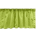thumbnail image 1 of Ambesonne Floral Window Valance, Symmetrical Little Petals, 42" x 12", Apple Green Pale Green, 1 of 3