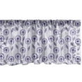 thumbnail image 1 of Ambesonne Floral Window Valance, Vertical Dandelion Flower Strips with Ornamental Leaves Dreamy Artwork, Curtain Valance for Kitchen Bedroom Decor with Rod Pocket, 54" X 18", Pastel Purple and Quartz, 1 of 3