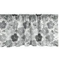thumbnail image 1 of Ambesonne Floral Window Valance, Vintage Hibiscus Flowers, 54" X 18", Purpleblue Pale Taupe, 1 of 3