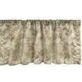 thumbnail image 1 of Ambesonne Floral Window Valance, Vintage Leaves Daisy Silhouettes Ornate Environment Elements Romantic Pattern, Curtain Valance for Kitchen Bedroom Decor with Rod Pocket, 54" X 12", Tan Pink Cream, 1 of 2