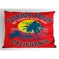 thumbnail image 1 of Ambesonne Florida Pillow Sham, Summer Party California, 26" X 20", Multicolor, 1 of 2