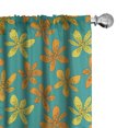 thumbnail image 1 of Ambesonne Flower 4-Panel Curtains, Dotted Lilies Floral Design, 56"x95", Dark Seafoam and Multicolor, 1 of 1