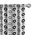 thumbnail image 1 of Ambesonne Flower 4-Panel Curtains, Pattern of Dark Flowers Art, 56"x63", Dimgray and Charcoal Grey, 1 of 1