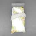 thumbnail image 1 of Ambesonne Flower Bedding Set 3 Pcs, Daisies Sun Like Art Print, Twin, White and Yellow, 1 of 2