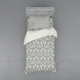 thumbnail image 1 of Ambesonne Flower Bedding Set 3 Pcs, Floral Paisley Oriental, Twin XL, Black White, 1 of 3