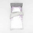 thumbnail image 1 of Ambesonne Flower Bedding Set 3 Pcs, Lilac Blossoms Spring, Twin XL, Pale Mauve Lavender, 1 of 3
