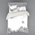 thumbnail image 1 of Ambesonne Flower Bedding Set 4 Pcs, Chamomiles Springtime, Queen, Grey Mustard, 1 of 3
