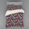 thumbnail image 1 of Ambesonne Flower Bedding Set 4 Pcs, Doodle Scattered Dots, Queen, Multicolor, 1 of 3
