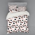 thumbnail image 1 of Ambesonne Flower Bedding Set 4 Pcs, Floral Pastel Soft, Queen, Pale Pink White Black, 1 of 3