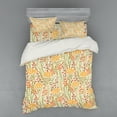 thumbnail image 1 of Ambesonne Flower Bedding Set 4 Pcs, Old Vintage Ivy Lilacs, Queen, Multicolor, 1 of 2