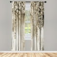 thumbnail image 1 of Ambesonne Flower Curtains, Abstract Blossoms Florets, Pair of 28"x84", Warm Taupe, 1 of 2