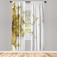 thumbnail image 1 of Ambesonne Flower Curtains, Abstract Futuristic Petals, Pair of 28"x84", Coconut, 1 of 2