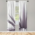 thumbnail image 1 of Ambesonne Flower Curtains, Ombre Leaves Watercolor Art, Pair of 28"x84", Mauve Coconut, 1 of 2