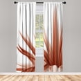 thumbnail image 1 of Ambesonne Flower Curtains, Ombre Leaves Watercolor Art, Pair of 28"x84", Pale Rust, 1 of 2