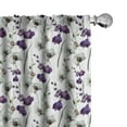 thumbnail image 1 of Ambesonne Flower Curtains, Wild Orchid Bloom, Pair of 28"x63", Purple White, 1 of 5