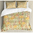 thumbnail image 1 of Ambesonne Flower Duvet Cover Set, Old Vintage Ivy Lilacs, 2-Calking, Multicolor, 1 of 7
