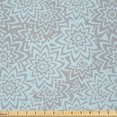 thumbnail image 1 of Ambesonne Flower Fabric by the Yard Microfiber, Summer Blooms Petals, 2 Yards, Pale Blue Taupe, 1 of 2