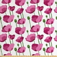 thumbnail image 1 of Ambesonne Flower Fabric by the Yard Upholstery, Delicate Spring Floral Art, 2 Yards, Dried Rose Fern Green, 1 of 4
