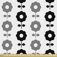 thumbnail image 1 of Ambesonne Flower Fabric by the Yard Upholstery, Pattern of Dark Flowers Art, 2 Yards, Dimgray and Charcoal Grey, 1 of 5