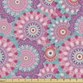 thumbnail image 1 of Ambesonne Flower Fabric by the Yard Upholstery, Peace and Tranquility Art, 2 Yards, Multicolor, 1 of 5