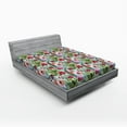 thumbnail image 1 of Ambesonne Flower Fitted Sheet, Botanic Cactus Desert, Queen Size, Multicolor, 1 of 2