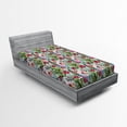 thumbnail image 1 of Ambesonne Flower Fitted Sheet, Botanic Cactus Desert, Twin Size, Multicolor, 1 of 2
