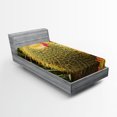 thumbnail image 1 of Ambesonne Flower Fitted Sheet, Cactus Plant with Spikes, Twin Size, Green and Pink, 1 of 2