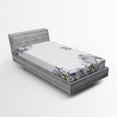 thumbnail image 1 of Ambesonne Flower Fitted Sheet, Chamomiles Springtime, Twin XL Size, Grey Mustard, 1 of 2