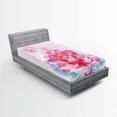 thumbnail image 1 of Ambesonne Flower Fitted Sheet, Mandala Yoga Lotus, Twin Size, Pink, 1 of 3