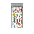 thumbnail image 1 of Ambesonne Flower Fitted Sheet & Pillow Sham Set, Colored Roses Tulips, Twinxl, Multicolor, 1 of 2