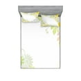 thumbnail image 1 of Ambesonne Flower Fitted Sheet & Pillow Sham Set, Daisies Sun Like Art Print, Queen, White and Yellow, 1 of 3