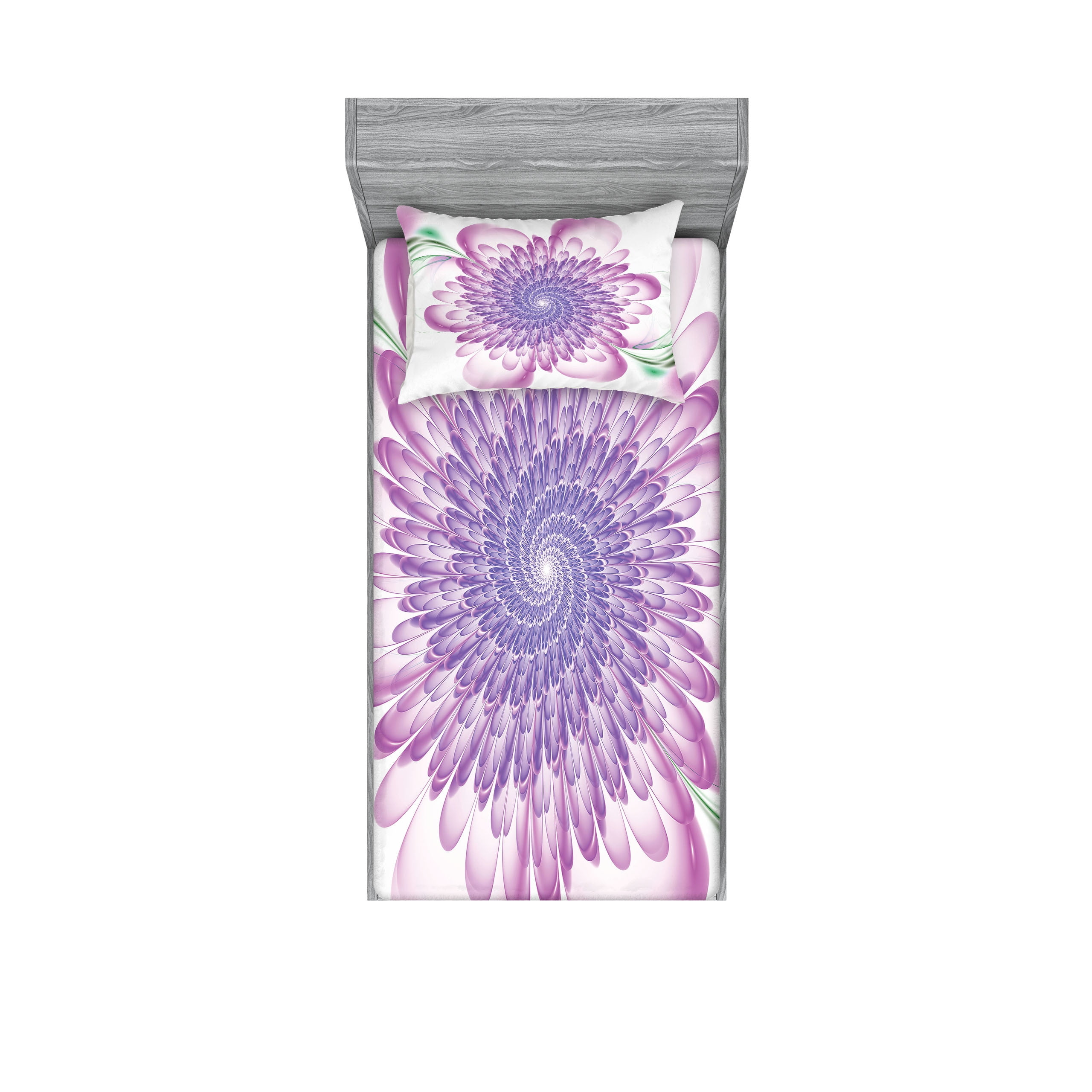 Ambesonne Flowers Fitted Sheet ＆ Pillow Sham Set, Bridal Bouquets Pattern with Roses and Freesia Romantic Victorian Composition, Decorative P並行輸入 Ambesonne Paisley Fitted Sheet \u0026 Pillow Sham Set, Blue and Purple Flowers  Leaves Floral Pattern Bohemian Style Country Print, Decorative Printed 3