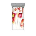 thumbnail image 1 of Ambesonne Flower Fitted Sheet & Pillow Sham Set, Watercolor Blooming Poppies, Twin, Red White, 1 of 2