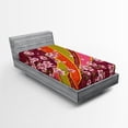 thumbnail image 1 of Ambesonne Flower Fitted Sheet, Sakura Blossom Japanese, Twin XL Size, Pale Pink Orange, 1 of 3