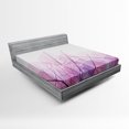 thumbnail image 1 of Ambesonne Flower Fitted Sheet, Spring Time Fantasy, Queen Size, Pink Purple, 1 of 2