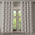 thumbnail image 1 of Ambesonne Flower Grommet Curtain, Floral Pastel Soft, 50" x 54", Pale Pink White Black, 1 of 6