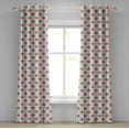 thumbnail image 1 of Ambesonne Flower Grommet Curtain, Romantic Shabby Plant, 50" x 96", Pink and Green, 1 of 6