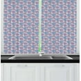 thumbnail image 1 of Ambesonne Flower Kitchen Curtains, Abstract Colorful Dandelion, 55"x39", Multicolor, 1 of 2