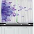 thumbnail image 1 of Ambesonne Flower Kitchen Curtains, Abstract Modern Water, 55"x45", Lilac and Pink, 1 of 1