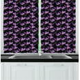 thumbnail image 1 of Ambesonne Flower Kitchen Curtains, Tender Crocus Bouquet, 55"x39", Multicolor, 1 of 2