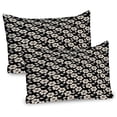 thumbnail image 1 of Ambesonne Flower Pillow Sham 2 Pack, Simplistic Nature Growth, 26"x20", Cream Burnt Orange, 1 of 3