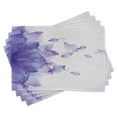 thumbnail image 1 of Ambesonne Flower Place Mats Set of 4, Abstract Modern Water, Standard Size, Lilac and Pink, 1 of 4