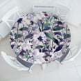 thumbnail image 1 of Ambesonne Flower Print Fitted Round Tablecloth, Floral Botany Pattern, 45"- 56" Diameter, Mauve Sea Green Quartz, 1 of 5