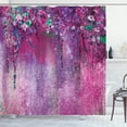 thumbnail image 1 of Ambesonne Flower Shower Curtain, Abstract Blossoms Florets, 69"Wx75"L, Pale Fuchsia, 1 of 3