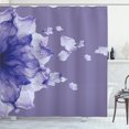 thumbnail image 1 of Ambesonne Flower Shower Curtain, Abstract Futuristic Artwork, 69"Wx84"L, Lavender Blue, 1 of 4