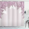 thumbnail image 1 of Ambesonne Flower Shower Curtain, Blooming Lilac Flowers Print, 69"Wx84"L, Pale Mauve, 1 of 3