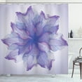 thumbnail image 1 of Ambesonne Flower Shower Curtain, Blossoming Petals Layout, 69"Wx75"L, Purple Dark Purple, 1 of 3